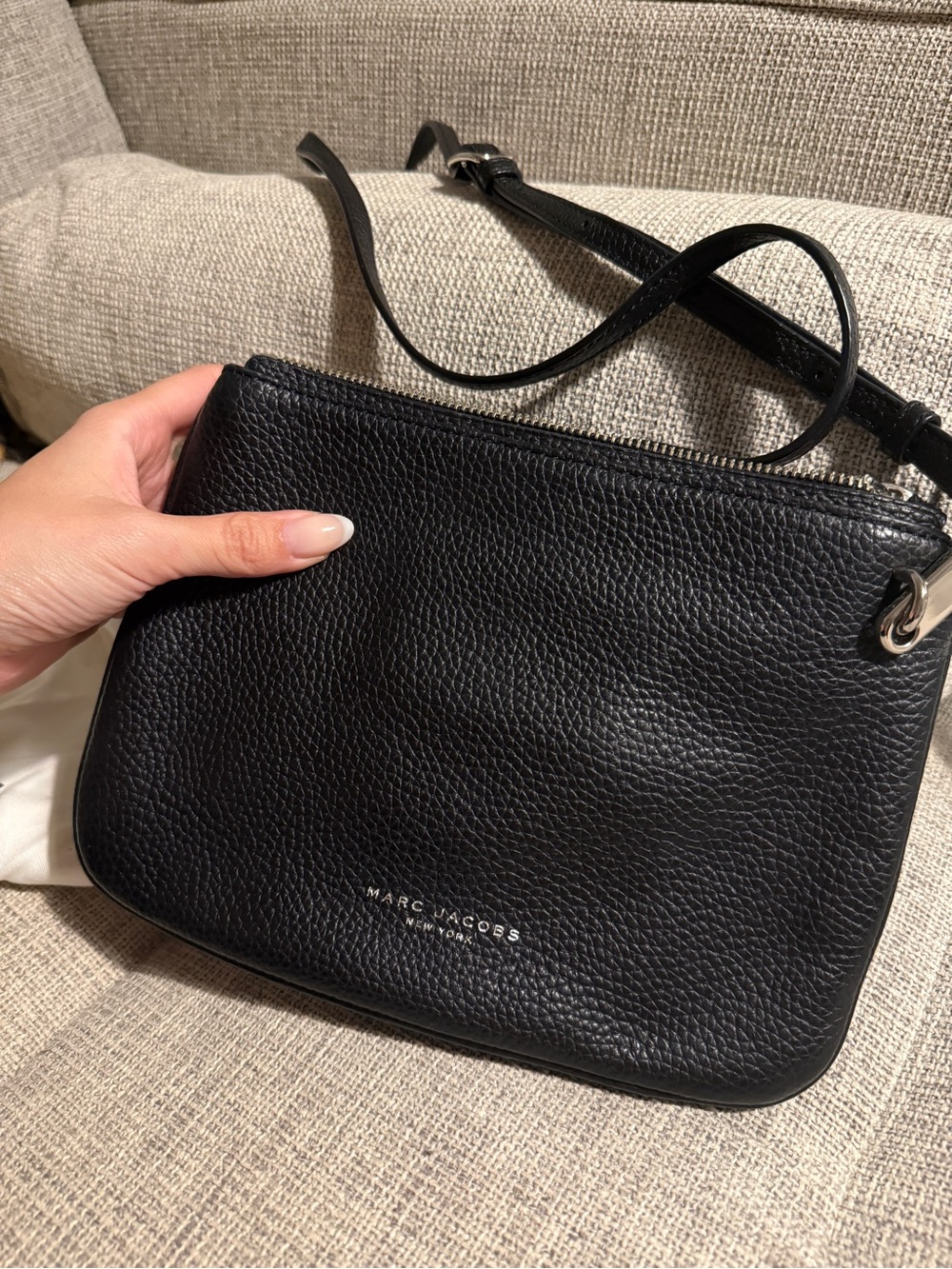 Marc Jacobs Pike Place Double Percy Leather Crossbody Bag